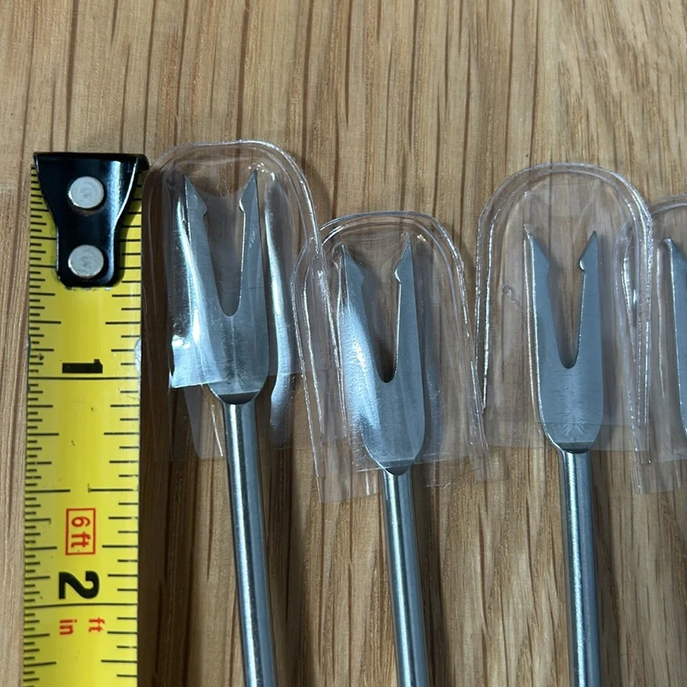 Crate & Barrel Colorful Wooden Handle S / 6 Fondue Forks set of 6 -12